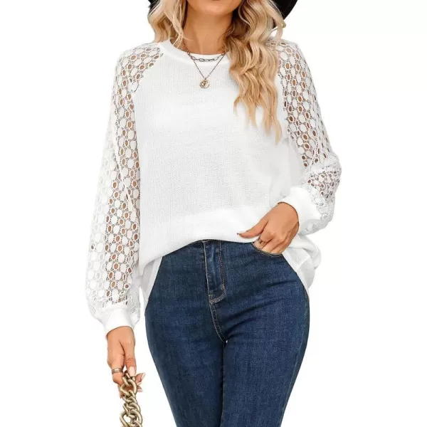 imageCUPSHE Womens Casual Mock Neck Blouse Rib Knit Tops Long Sleeve Shirts with Cutout DetailsWhite