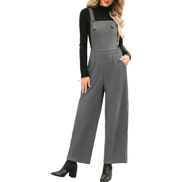 imageCUPSHE Womens Jumpsuits Wide Leg Overall Sleeveless Tube Neck Outfit Long Rompers Casual DressyGrey