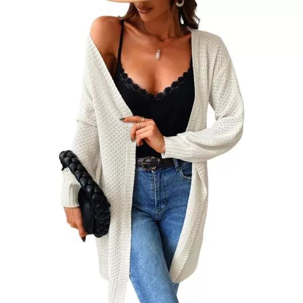 imageCUPSHE Womens Longline Casual Sweater Long Sleeves Cardigan with Ribbed TrimCUPSHE Womens Longline Casual Sweater Long Sleeves Cardigan with Ribbed Trim