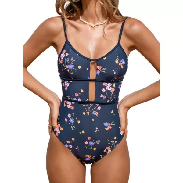 Navy Blue/Floral