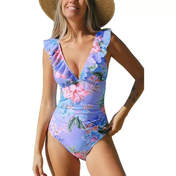 Blue/Pink Floral