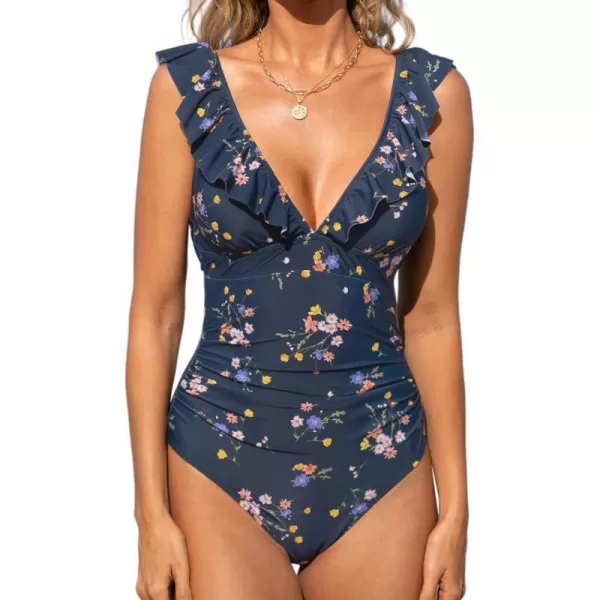Denim Blue Floral