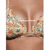 imageCUPSHE Bikini Set for Women Bathing Suit High Waisted Scalloped V Neck Two Pieces SwimsuitYellowFloral
