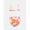imageCUPSHE Women Swimsuit Bikini Set High Waisted Push Up Cheeky Drawstring Two Piece Bathing SuitWhiteOrange