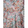 imageCUPSHE Womens Mini Dresses Casual Spring V Neck Chiffon Long Peasant Sleeves Flowy Summer DressOrange Floral