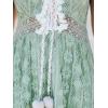 imageCUPSHE Womens Summer Dresses Sleeveless Lace Casual Tassel Beach Spaghetti Straps Flowy Maxi Sun DressMint Green