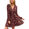 Burgundy Ditsy