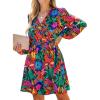 Red&blue Floral