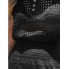 imageCUPSHE Women Crochet Swim Cover Up Short Sleeve V Neck Bathing Suit Beach Dress Summer Swimwear CoverupsBlack