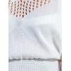 imageCUPSHE Women Crochet Swim Cover Up Short Sleeve V Neck Bathing Suit Beach Dress Summer Swimwear CoverupsCwhite