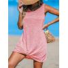 imageCUPSHE Womens Swimsuit Coverup Sleeveless Swimwear Beach Cover Ups Sheer Twisted Basic Tank DressPink