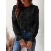 imageCUPSHE Women Eyelet Long Sleeve Tops Shirts Dressy Hollow Out Crochet Lace Embroidered Blouses 2025 FashionBlack