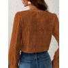 imageCUPSHE Women Eyelet Long Sleeve Tops Shirts Dressy Hollow Out Crochet Lace Embroidered Blouses 2025 FashionBrick Red