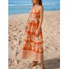imageCUPSHE Womens Maxi Dress Floral Print Twisted V Neck Sleeveless Long Dress Summer Casual DressBlush