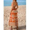 imageCUPSHE Womens Maxi Dress Floral Print Twisted V Neck Sleeveless Long Dress Summer Casual DressBlush