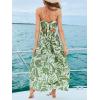imageCUPSHE Womens Maxi Dress Floral Print Twisted V Neck Sleeveless Long Dress Summer Casual DressGreen Paisley