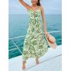 imageCUPSHE Womens Maxi Dress Floral Print Twisted V Neck Sleeveless Long Dress Summer Casual DressGreen Paisley
