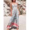 imageCUPSHE Womens Maxi Dress Floral Print Twisted V Neck Sleeveless Long Dress Summer Casual DressMint Floral