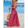imageCUPSHE Womens Maxi Dress Floral Print Twisted V Neck Sleeveless Long Dress Summer Casual DressPurple Floral