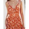 imageCUPSHE Womens Maxi Dress Floral Print Twisted V Neck Sleeveless Long Dress Summer Casual DressRed Paisley