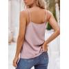 imageCUPSHE Womens Tank Tops V Neck Button Down Casual Cami Blouses Summer Sleeveless Basic Tank ShirtApink