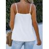 imageCUPSHE Womens Tank Tops V Neck Button Down Casual Cami Blouses Summer Sleeveless Basic Tank ShirtAwhite