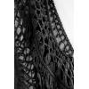 imageCUPSHE Womens Cover Up Crochet Poncho Swimsuit Tassel Dresses Hollow Out SXXL 2025Black