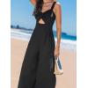 imageCUPSHE Womens Summer Jumpsuits Dressy Casual One Piece Outfits Sleeveless Sweetheart Neck Cut out Long Pants Fashion Clothes 2025