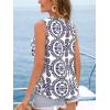 imageCUPSHE Womens Tropical Summer Beach Vacation Sleeveless Top Shirt Blouse 2025 FashionBlue
