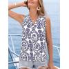 imageCUPSHE Womens Tropical Summer Beach Vacation Sleeveless Top Shirt Blouse 2025 FashionBlue