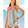imageCUPSHE Summer Strap Boho Printed Cami Top Loose Casual Sleeveless Tank Top CoverUp Top Casual VacationBlack