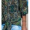 imageCUPSHE Women Tops Boho OffShoulder Neck Ruffle Sleeve Blouse Short Sleeve Tee Shirt Casual SummerGreen