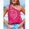imageCUPSHE Womens Beach Vacation Sleeveless Bow Backless Summer Tops 2025 Fashion Tank TopRed
