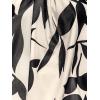 imageCUPSHE Womens Top High Neck Sleeveless Knotted Sleeveless Abstract CoverUp Top Casual VacationBlack