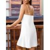 imageCUPSHE Nightgown for Women V Neck Sleepwear Lace Trim Babydoll Chemise Lingerie SXLWhite