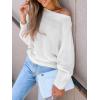 imageCUPSHE Women Sweater Long Sleeve Pullover One Shoulder Sweaters
