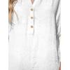 imageCUPSHE Women Swimsuit Cover Up V Neck Short Sleeve Button Front Beach Coverup Shirt DressWhite