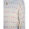 imageCUPSHE Womens Crewneck Sweaters Long Sleeve Cozy Knit Rainbow Dots Pullover Jumper TopsApricot