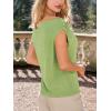 imageCUPSHE Womens Tops Asymmetrical OffShoulder Shirt Sleeveless Ruching Satin Blouses Elegant Trendy DressyMint