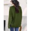 imageCUPSHE Womens V Neck Sweaters Long Sleeve Oversized 2024 Fall Pullover Jumper TopsOlive Green