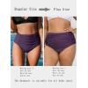 imageCUPSHE Womens High Wasited Bikini Bottom Shirred Tummy Control Swimsuit Full Coverage Retro Swim BottomXS4XLGrape Purple