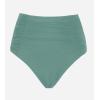 imageCUPSHE Womens High Wasited Bikini Bottom Shirred Tummy Control Swimsuit Full Coverage Retro Swim BottomXS4XLPistachio Green