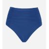 imageCUPSHE Womens High Wasited Bikini Bottom Shirred Tummy Control Swimsuit Full Coverage Retro Swim BottomXS4XLRoyal Blue