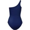 imageCUPSHE Womens One Piece Swimsuit One Shoulder Tummy Control Slimming Bathing Suit Fixed StrapsNavy BlueBlack
