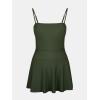 imageCUPSHE Womens One Piece Swimsuit Swim Dress Square Neck Ruched Spaghetti Adjustable Straps Bathing SuitOlive Green