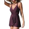 imageCUPSHE One Piece Swimsuit for Women Tummy Control Swim Dress Crisscross Ruched Skirted Bathing Suit with BottomBlackberry Wine
