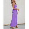 imageCUPSHE Women Casual Dress Beach Sleeveless V Neck Summer Cutout Spaghetti Straps Formal Maxi Sun DressesPurple