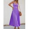 imageCUPSHE Women Casual Dress Beach Sleeveless V Neck Summer Cutout Spaghetti Straps Formal Maxi Sun DressesPurple