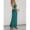 imageCUPSHE Women Casual Dress Beach Sleeveless V Neck Summer Cutout Spaghetti Straps Formal Maxi Sun DressesTeal