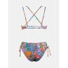 imageCUPSHE Women Swimsuit Bikini Set Two Piece Bathing Suit Criss Cross Back Strappy Side with Double Spaghetti StrapsMulti ColorPaisley